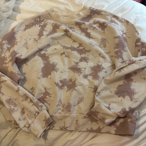 Varley Erwin Sweater In Taupe Tie Dye in Size Small - Picture 3 of 8